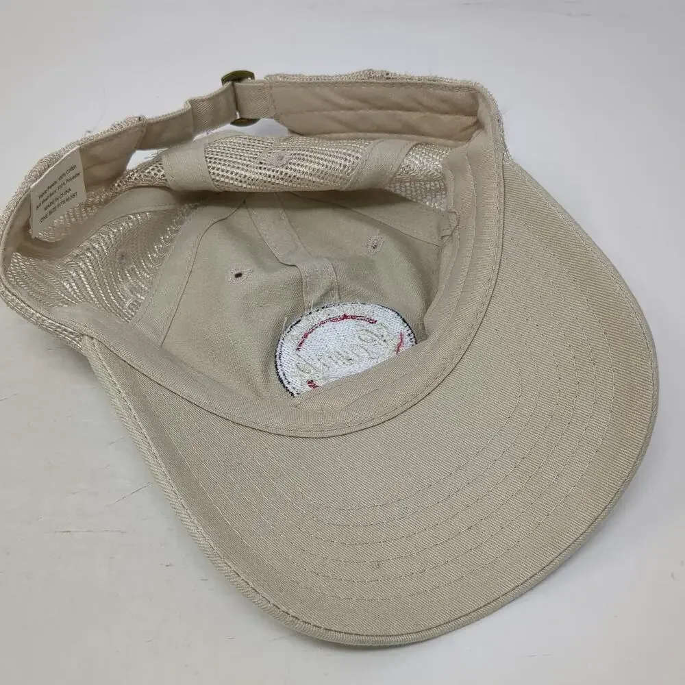 Baseball Cap Beige One Size American Lamb Homegrown Patch Mesh Slideback Hat